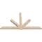 Ekena Millwork Kennewick Smooth Timber Gable Bracket, Douglas Fir, 96"W x 56"H x 3 1/2"D x 5 1/2"F, 14/12 Pitch GBW096X56X0406KEN00SDF - alternate 2